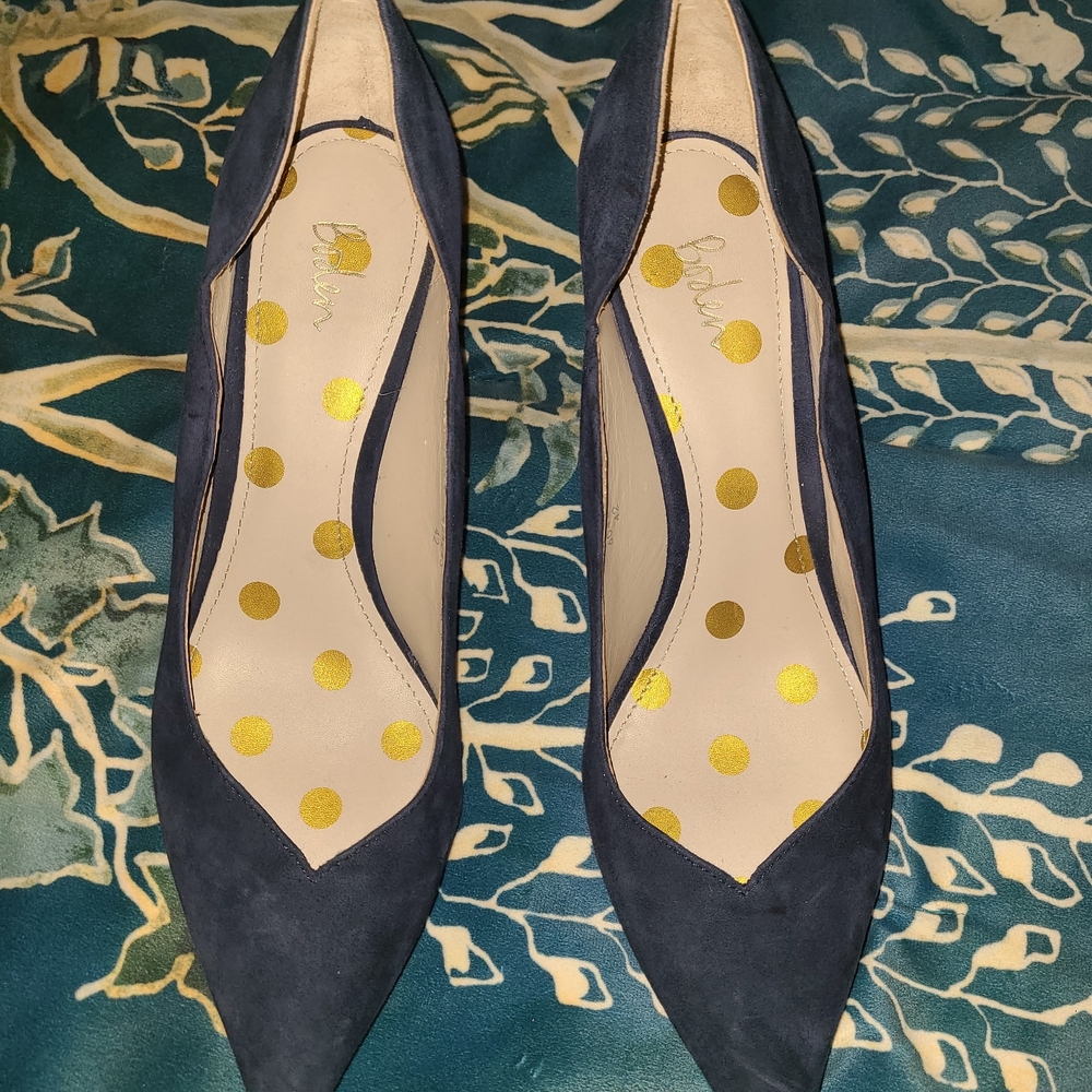 Boden Navy Blue Pointy Toe Heels